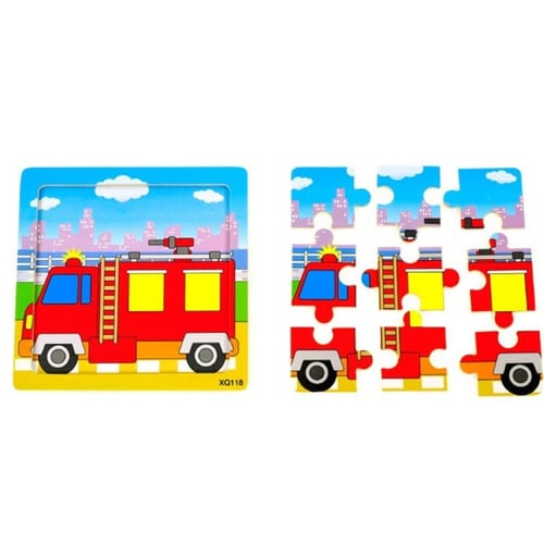 بازل Puzzle خشبي لتعليم الترتيب - 4 مجموعات للاطفا...