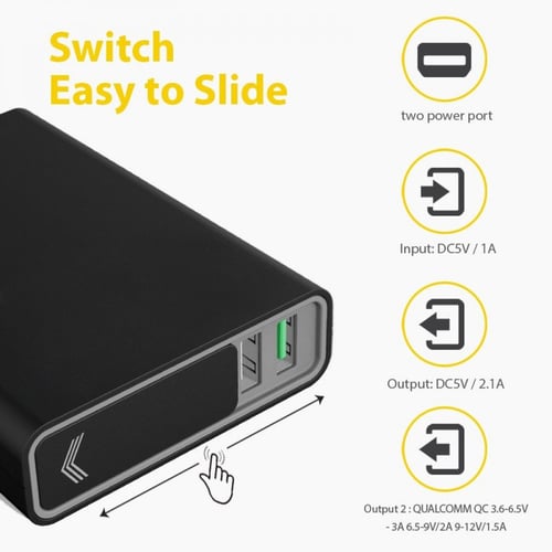 باور بانك بايسل 13400 امبير مخرجين عادي وسريع