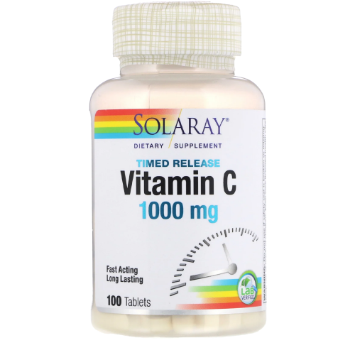 فيتامين سي 1000 مج - 100 حبة نباتية - Solaray, Lip...