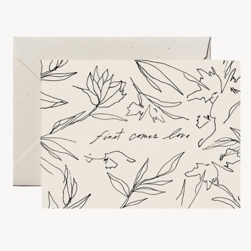 بطاقة تهنئة First Comes Love
