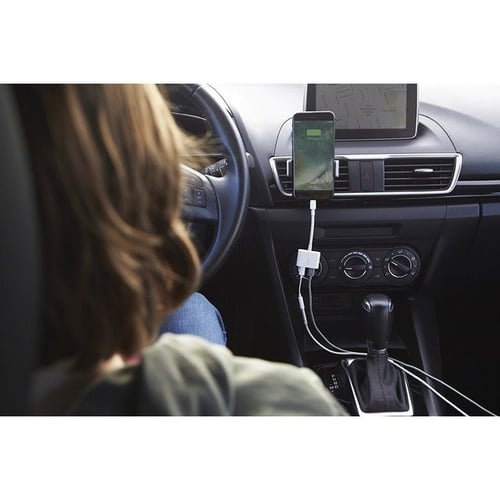 محول بلكن belkin للسماعة والشاحن Lightning + Light...