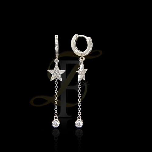 حلق (زركون) فضة عيار 925