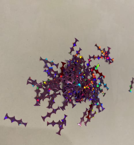 ترتر لون موف عاكس ومتعدد الالوان هولوقرافيك