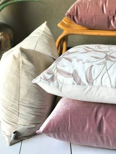 غطاء وسادة قمحي طبيعي مخمل قطن