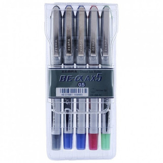 زيبرا،طقم أقلام،5لون،0.5