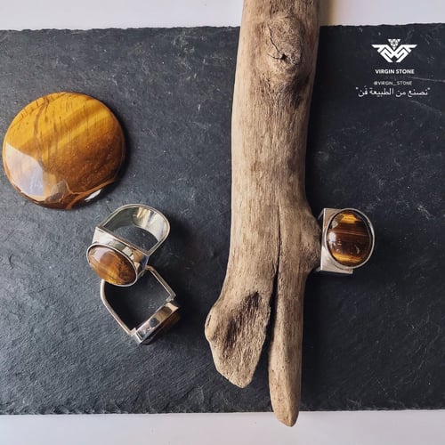 خاتم رجالي ب فص عين النمر و الفضه الخالصه عيار 925