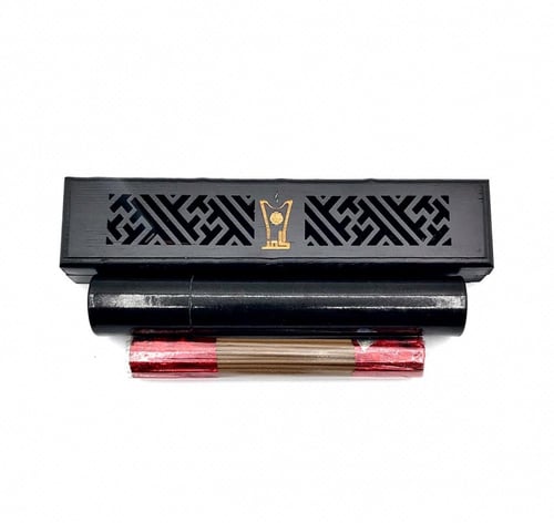 مبخرة ذكيه مقاس صغير لون اسود +أنبوب +عود مروكي طب...