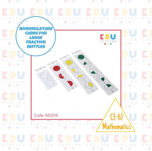 Nomenclature cards for large fraction skittles - ب...