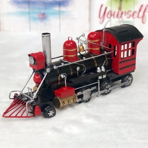 ديكور قطار بخار قديم حديد انتيك