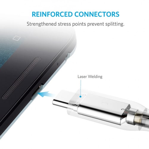 كيبل تايب سي إلى تايب سي أنكر بلاستيك بطول 90سم