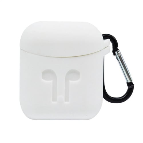 حافظة غلاف سماعة ابل ايربودز سيليكون مع حلقة
