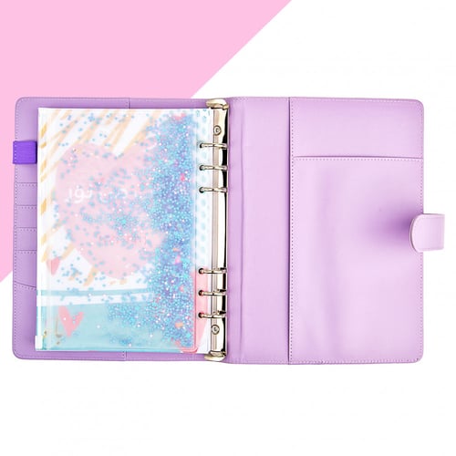 جيب مملوء باشكال مختلفة من القليتر البنفسجي A5