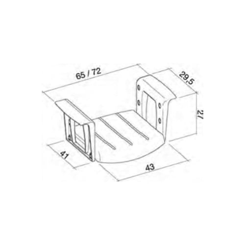 كرسي بانيو مبطن PRC-BS-E-B