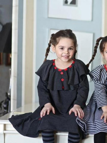 فستان رصاصي غامق