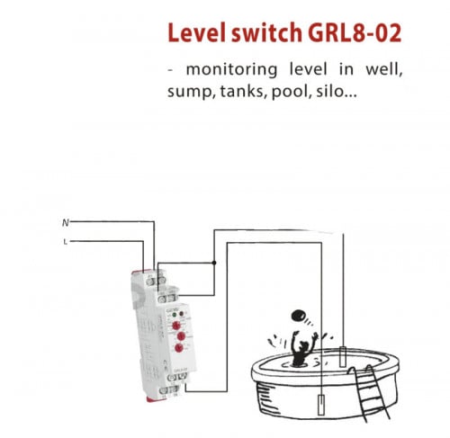 وحدة تحكم في مستوى المياه 10A امبير وتيار متردد 22...