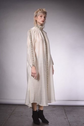 BALI SILK DRESS KHAKI