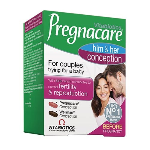 بريجناكير كونسيبشن 60 قرص للرجل والمرأه pregnacare...