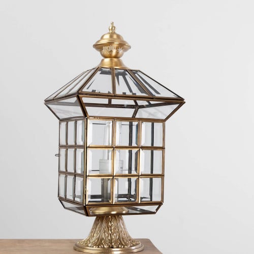 فانوس ذهبي كبير خارجي