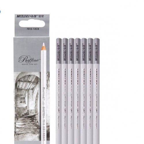 قلم فحم ابيض MARCO Raffine Artist Pastel Pencils W...