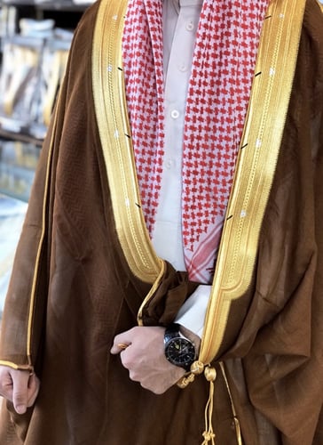 بشت رجالي ملكي رسمي لون أشقر دقة ملكيه قماش صوف 80...