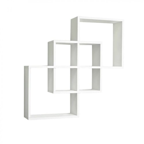 رفوف جدارية على شكل مربعات متداخلة