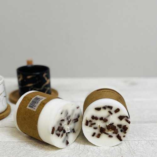 شمع معطر بخشب الليمون احساس الاسترخاء