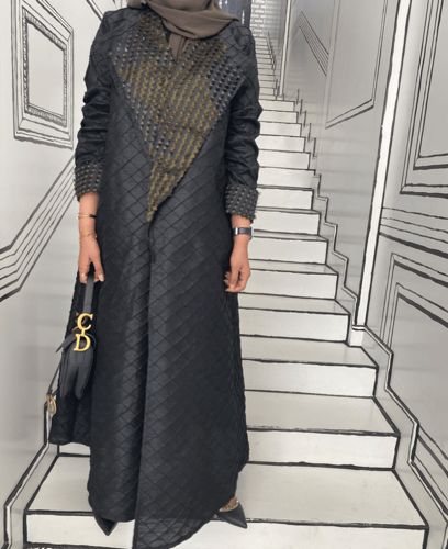 عباية تفته شانتون مع هدب مقصب