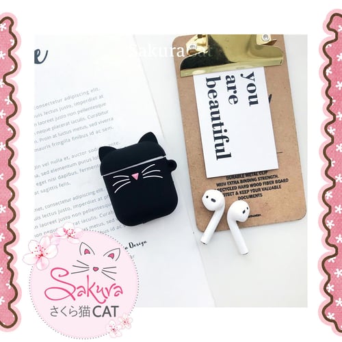 محفظة سماعة Airpods - اللون أسود -