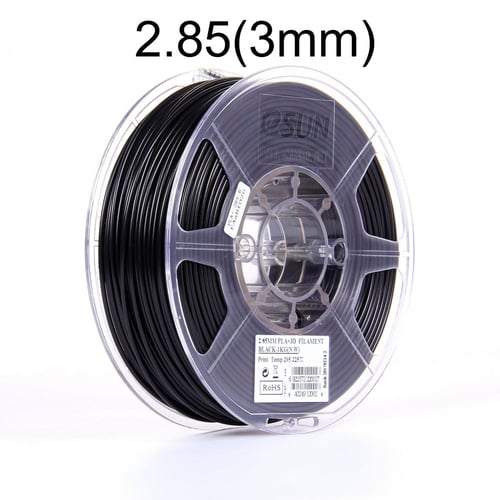 eSUN PLA+ (Black) 3D Filament 2.85Ø, 1kg