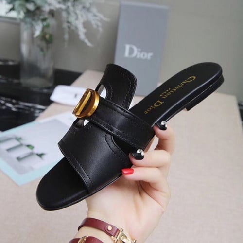 D 30 Montaigne Slide Mule Black