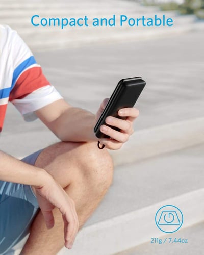 شاحن متنقل أنكر باور كور 10000 لايت مخرج واحد بتقن...