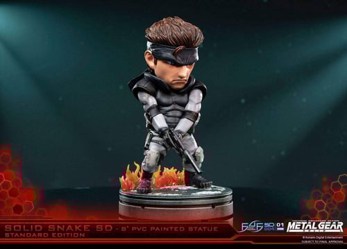 F4F Solid Snake SD 8 inch PVC Statue STANDARD EDIT...
