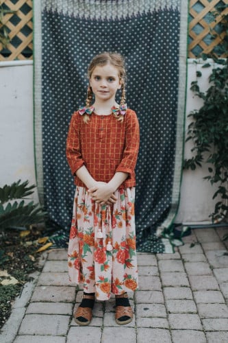 FLORAL MAXI SKIRT