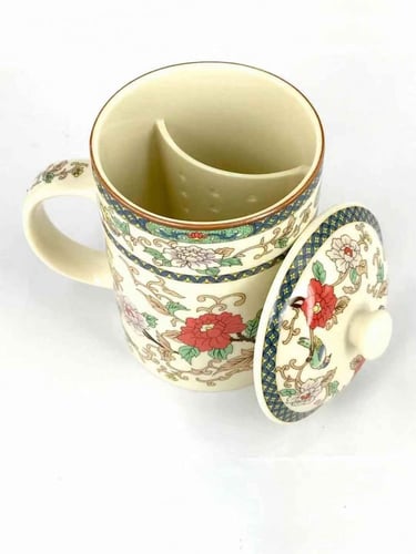 كوب شاي مزخرف سعة الكوب 500 ملل