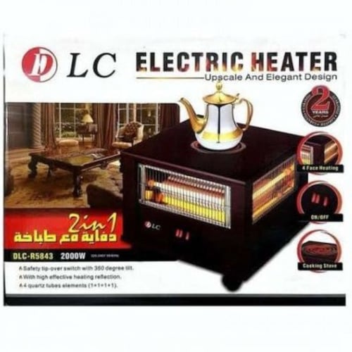 دفاية مع موقد كهربائي موديل DLC -R5843 قاطع امان ف...