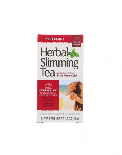 شاي الأعشاب للتخسيس النعناع الفلفلي خالٍ من الكافي...