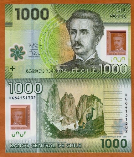 تشيلي فئة 1000 بيزو (بوليمر) أنسر