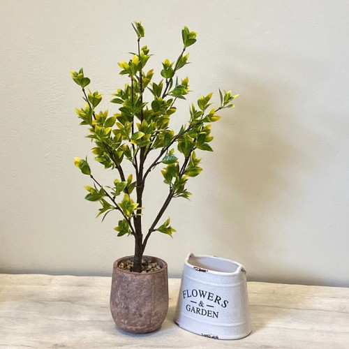 مركن زرع صناعي اخضر واصفر