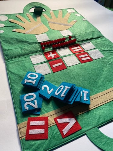 الحقيبة التعليمية القماشية - الأرقام الإنجليزية