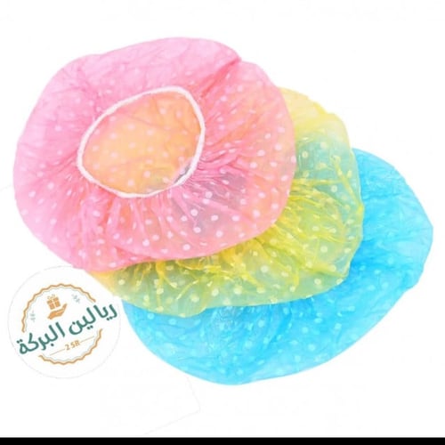 قبعة بلاستيك للشعر المغلف 12قطعة
