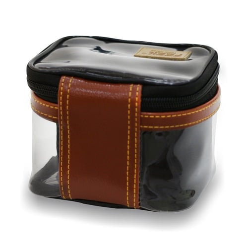 حافظة وذفة شفاف بني