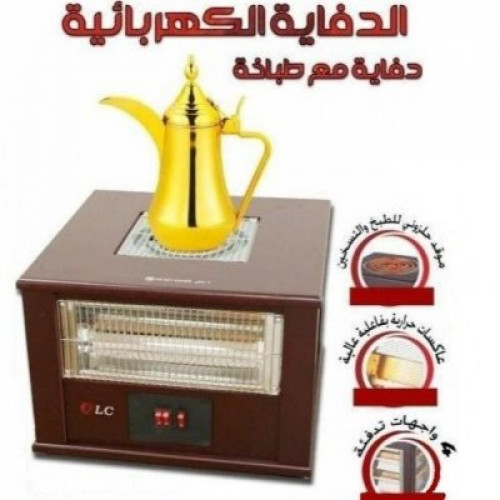 دفاية مع موقد كهربائي موديل DLC -R5843 قاطع امان ف...