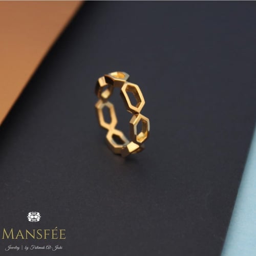 خاتم سُدُس - ذهب