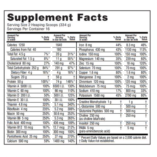 او ان / بروتين سيرياس ماس شوكليت 6 باوند