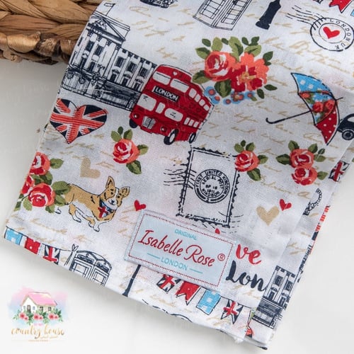 0851 مفرش لندن المميز كبير من إزابيل روز