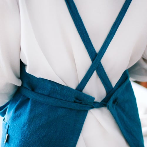 مريلة مطبخ أزرق