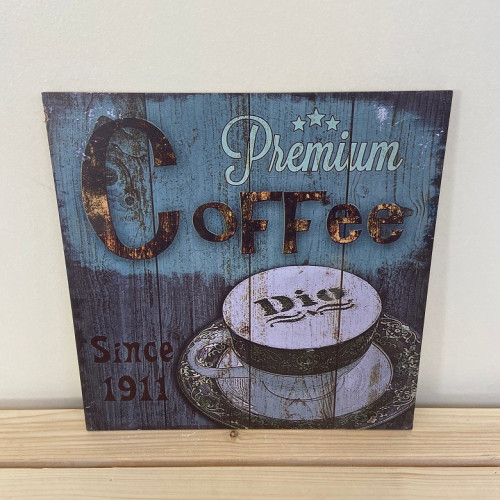 لوحة خشب فنجان كوفي بريميوم