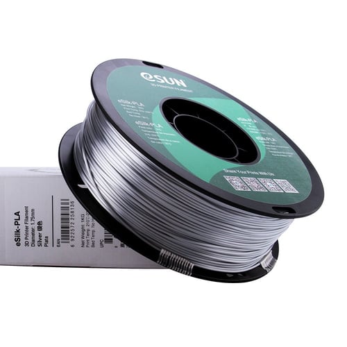 eSUN eSilk-PLA (Silver) 3D Filament 1.75Ø, 1kg