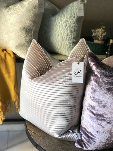 غطاء وسادة مينت كلاود جاكار