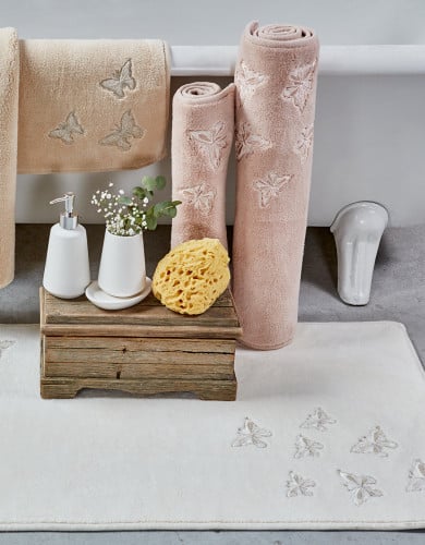 طقم دعاسات مطرزة Sophie لون وردي